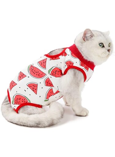 X spring Recovery Suit, Professional Dog Cat Surgery Recovery Shirt, for Abdominal Wounds or Skin Diseases with Breathable E-Collar Alternative (Large)