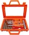 Auto Family 10 Pcs Tubeless Tire Repair Tool Kit &ndash; Heavy Duty T-Handle Plug Tool Set, Tire Plugging Kit with Reamer, Rubber Strips &amp; Adhesive for Car, Motorcycle
