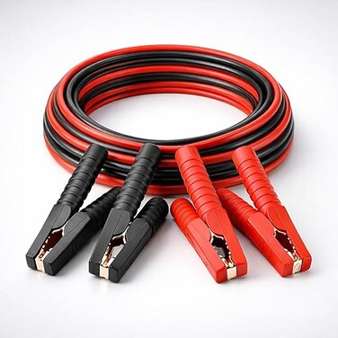 Auto Family 2000AMP - 3Meter Car Battery Jumper Cables &ndash; Booster Cables with Copper Clamps, Heavy Duty, Ideal for SUV, Truck, Petrol &amp; Diesel Engine, Insulated Clamps