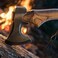 Auto Family Compact Hand Axe with Wooden Handle &ndash; Camping Hatchet Chopping Axe with Leather Sheath for Wood Splitting, Survival Tactical Axe, Outdoor Bushcraft (Compact Axe)