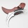 Auto Family Compact Hand Axe &ndash; Camping Hatchet Chopping Axe with Leather Sheath for Wood Splitting, Survival Tactical Axe, Outdoor Bushcraft (Curved Axe)