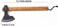 Auto Family Compact Hand Axe with Wooden Handle &ndash; Camping Hatchet Chopping Axe with Leather Sheath for Wood Splitting, Survival Tactical Axe, Outdoor Bushcraft (Long Handle Axe)