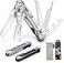 Auto Family Stainless Steel Multi Tool Pliers &ndash; Heavy Duty Multitool with Knife, Saw, Screwdrivers &amp; Wire Cutter &ndash; Compact Folding Survival Tool for Camping, Hiking, Fishing &amp; EDC Gear (Tool 2)