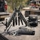 Auto Family Stainless Steel Multi Tool Pliers &ndash; Heavy Duty Multitool with Knife, Saw, Screwdrivers &amp; Wire Cutter &ndash; Compact Folding Survival Tool for Camping, Hiking, Fishing &amp; EDC Gear (Tool 4)
