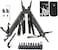 Auto Family Stainless Steel Multi Tool Pliers &ndash; Heavy Duty Multitool with Knife, Saw, Screwdrivers &amp; Wire Cutter &ndash; Compact Folding Survival Tool for Camping, Hiking, Fishing &amp; EDC Gear (Tool 4)