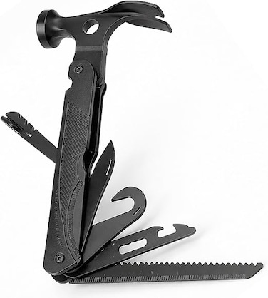 Auto Family Stainless Steel Multi Tool Pliers &ndash; Heavy Duty Multitool with Knife, Saw, Screwdrivers &amp; Wire Cutter &ndash; Compact Folding Survival Tool for Camping, Hiking, Fishing &amp; EDC Gear (Tool 6)