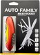 Auto Family Stainless Steel Multi Tool Pliers &ndash; Heavy Duty Multitool with Knife, Saw, Screwdrivers &amp; Wire Cutter &ndash; Compact Folding Survival Tool for Camping, Hiking, Fishing &amp; EDC Gear (Tool 12)