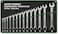 Auto Family 14pcs - 8-24mm Metric Combination Wrench Set &ndash; Steel Spanner Set with Roll Up Storage Pouch &ndash; Professional Open &amp; Box End Hand Tools for Auto Repair, Garage &amp; Home Use