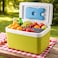Auto Family 6L Insulated Cooler Box with Ice Packs &ndash; Portable Ice Chest for Camping, Picnic &amp; Outdoor Travel, Leakproof Food &amp; Beverage Storage Cooler