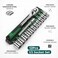 Auto Family 12Pcs Socket Wrench Set with Ratchet Handle &ndash; Steel Socket Tool Kit with Extension Bars, Universal Joint &amp; Metal Storage Case (Black)