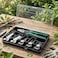 Auto Family 6Pcs Socket Wrench Set with Ratchet Handle &ndash; Steel Socket Tool Kit with Extension Bars, Universal Joint &amp; Metal Storage Case