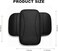 Auto Family Arm-rest For Car Seat &ndash; Breathable Leather Seat Protector, Fashion Hand Rest For Car, Arm-rest Cover Pad With Mobile Pocket (Black)