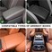 Auto Family Arm-rest For Car Seat &ndash; Breathable Leather Seat Protector, Fashion Hand Rest For Car, Arm-rest Cover Pad With Mobile Pocket (Black)