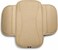 Auto Family Arm-rest For Car Seat &ndash; Breathable Leather Seat Protector, Fashion Hand Rest For Car, Arm-rest Cover Pad With Mobile Pocket (Beige)