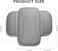 Auto Family Arm-rest For Car Seat &ndash; Breathable Leather Seat Protector, Fashion Hand Rest For Car, Arm-rest Cover Pad With Mobile Pocket (Grey)