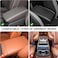 Auto Family Arm-rest For Car Seat &ndash; Breathable Leather Seat Protector, Fashion Hand Rest For Car, Arm-rest Cover Pad With Mobile Pocket (Brown)