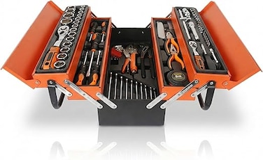 Auto Family 85Pcs Multi-Bit Screwdriver Set with Magnetic Holder &ndash; Compact Repair Tool Kit with Interchangeable Bits for Electronics, Home Repair, DIY &amp; Maintenance