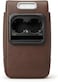 Auto Family Car Armrest with Cup Holder, USB Charging &amp; Laser Star Light &ndash; Multi-Function Center Console Organizer, PU Leather Armrest Cushion with Storage, Cup Holders (Brown)
