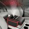 Auto Family Car Armrest with Cup Holder, USB Charging &amp; Laser Star Light &ndash; Multi-Function Center Console Organizer, PU Leather Armrest Cushion with Storage, Cup Holders (Black and Red)