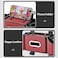 Auto Family Car Back Seat Organizer with Cup Holders &amp; Tissue Box &ndash; Headrest Mounted Car Storage Tray, Backseat Organizer with Drink Holders, Phone Slot &amp; Storage Box (Red)
