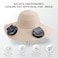 Auto Family Solar Fan Sun Hat for Men &amp; Women &ndash; Wide Brim Outdoor Fishing Hat 2 Solar Powered Fans, Breathable UV Protection Outdoor Hat for Hiking, Fishing, Gardening, Camping (Biege)