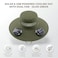 Auto Family Solar Fan Sun Hat for Men &amp; Women &ndash; Wide Brim Outdoor Fishing Hat 2 Solar Powered Fans, Breathable UV Protection Outdoor Hat for Hiking, Fishing, Gardening, Camping (Olive Green)