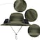 Auto Family Solar Fan Sun Hat for Men &amp; Women &ndash; Wide Brim Outdoor Fishing Hat 2 Solar Powered Fans, Breathable UV Protection Outdoor Hat for Hiking, Fishing, Gardening, Camping (Olive Green)