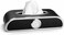 Auto Family Car Tissue Box Holder with Clock &ndash; PU Leather Dashboard Tissue Dispenser, Napkin Holder Organizer for Car Interior, Console or Dashboard Storage (Black)