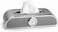 Auto Family Car Tissue Box Holder with Clock &ndash; PU Leather Dashboard Tissue Dispenser, Napkin Holder Organizer for Car Interior, Console or Dashboard Storage (Grey)