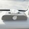 Auto Family Car Tissue Box Holder with Clock &ndash; PU Leather Dashboard Tissue Dispenser, Napkin Holder Organizer for Car Interior, Console or Dashboard Storage (Grey)