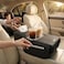Auto Family Car Armrest Heightening Pad with Cup Holder &amp; Tissue Box &ndash; PU Leather Center Console Organizer, Car Seat Armrest Cushion with Storage Pocket for Drinks (Beige)