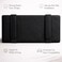 Auto Family Car Sun Visor Tissue Holder Organizer with Card Slots &amp; Pen Holder &ndash; PU Leather Multifunction Auto Tissue Box, Vehicle Napkin Dispenser (Black)
