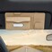 Auto Family Car Sun Visor Tissue Holder Organizer with Card Slots &amp; Pen Holder &ndash; PU Leather Multifunction Auto Tissue Box, Vehicle Napkin Dispenser (Beige)