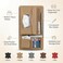 Auto Family Car Sun Visor Tissue Holder Organizer with Card Slots &amp; Pen Holder &ndash; PU Leather Multifunction Auto Tissue Box, Vehicle Napkin Dispenser (Beige)