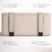 Auto Family Car Sun Visor Tissue Holder Organizer with Card Slots &amp; Pen Holder &ndash; PU Leather Multifunction Auto Tissue Box, Vehicle Napkin Dispenser (Beige)