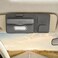 Auto Family Car Sun Visor Tissue Holder Organizer with Card Slots &amp; Pen Holder &ndash; PU Leather Multifunction Auto Tissue Box, Vehicle Napkin Dispenser (Grey)