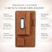 Auto Family Car Sun Visor Tissue Holder Organizer with Card Slots &amp; Pen Holder &ndash; PU Leather Multifunction Auto Tissue Box, Vehicle Napkin Dispenser (Brown)