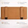 Auto Family Car Sun Visor Tissue Holder Organizer with Card Slots &amp; Pen Holder &ndash; PU Leather Multifunction Auto Tissue Box, Vehicle Napkin Dispenser (Brown)