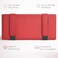 Auto Family Car Sun Visor Tissue Holder Organizer with Card Slots &amp; Pen Holder &ndash; PU Leather Multifunction Auto Tissue Box, Vehicle Napkin Dispenser (Red)