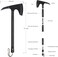 Auto Family Compact Hand Axe &ndash; Camping Hatchet Chopping Axe with Leather Sheath for Wood Splitting, Survival Tactical Axe, Outdoor Bushcraft (Expedition Pro Axe)