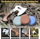 Auto Family Compact Hand Axe with Wooden Handle &ndash; Camping Hatchet Chopping Axe with Leather Sheath for Wood Splitting, Survival Tactical Axe, Outdoor Bushcraft (Hunter Grip Axe)