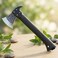 Auto Family Compact Hand Axe &ndash; Camping Hatchet Chopping Axe with Leather Sheath for Wood Splitting, Survival Tactical Axe, Outdoor Bushcraft (ForgeMaster Axe)