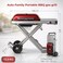 Auto Family Portable BBQ Grill with Foldable Stand &amp; Wheels, Stainless Steel Charcoal Grill, Compact Outdoor Barbecue Cooker for Camping, Picnic, Travel &amp; Garden Cooking (Red)