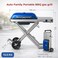 Auto Family Portable BBQ Grill with Foldable Stand &amp; Wheels, Stainless Steel Charcoal Grill, Compact Outdoor Barbecue Cooker for Camping, Picnic, Travel &amp; Garden Cooking (Blue)