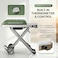 Auto Family Portable BBQ Grill with Foldable Stand &amp; Wheels, Stainless Steel Charcoal Grill, Compact Outdoor Barbecue Cooker for Camping, Picnic, Travel &amp; Garden Cooking (Green)