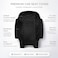 Auto Family Luxury 5 Pcs Soft Fabric Car Seat Cover Full Set - Universal Fit, Waterproof Automotive Seat Protector, Breathable Anti-Slip Car Cushion Pad, Interior Protector for Car (Black)