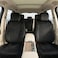 Auto Family Luxury 5 Pcs Soft Fabric Car Seat Cover Full Set - Universal Fit, Waterproof Automotive Seat Protector, Breathable Anti-Slip Car Cushion Pad, Interior Protector for Car (Black)