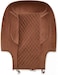 Auto Family Luxury 5 Pcs Soft Fabric Car Seat Cover Full Set - Universal Fit, Waterproof Automotive Seat Protector, Breathable Anti-Slip Car Cushion Pad, Interior Protector for Car (Light Brown)