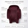 Auto Family Luxury 5 Pcs Soft Fabric Car Seat Cover Full Set - Universal Fit, Waterproof Automotive Seat Protector, Breathable Anti-Slip Car Cushion Pad, Interior Protector for Car (Maroon)