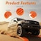 Auto Family Car Traction Boards Sand &amp; Snow Recovery Tracks, Heavy Duty Tire Grip Mats for Off-Road, Anti-Slip Recovery Pads for Mud, Sand, Snow &amp; Ice (Large - Orange)